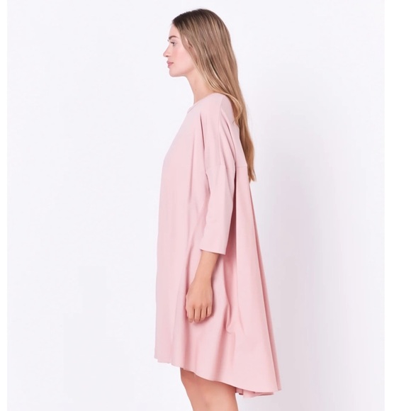 English Factory Mixed Media High-Low Mini Dress - Picture 4 of 14